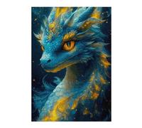38x26cm/1000pcs Puzzles pour Adolescents Dragon Blue Aimal Puzzles pour Adultes - Jeu De Réflexion - Décoration Intérieure - Difficile Et Stimulant 38x26cm/1000pcs
