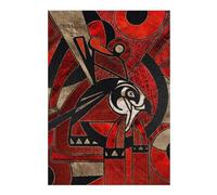 38x26cm/1000pcs Puzzles pour Adolescents Egyptian Horus Puzzle pour Adultes, Jeu De Réflexion, Cadeau pour Femmes, Défi Éducatif 38x26cm/1000pcs