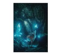 38x26cm/1000pcs Puzzles pour Adolescents Enchanted Forest Encounter -4 Puzzles pour Adultes Jeu Manuel Défi Difficile Aidez Votre Cerveau À Faire Travailler 38x26cm/1000pcs