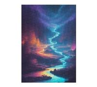 38x26cm/1000pcs Puzzles pour Adolescents Enchanted River Landscape Puzzle Mural, Jouet, Décoration, Défi Difficile, Cadeau Anti-Stress 38x26cm/1000pcs