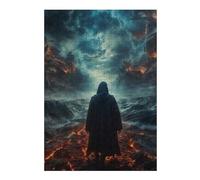 38x26cm/1000pcs Puzzles pour Adolescents God Descent Into Madness Puzzles Jeux Amusants Découpe De Précision Cadeaux Uniques pour Anniversaire Et Noël 38x26cm/1000pcs