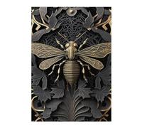 38x26cm/1000pcs Puzzles pour Adolescents Golden Bee Nature Puzzle Anti-Stress - Décoration Idéale pour Un Anniversaire Ou Noël 38x26cm/1000pcs