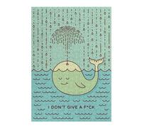 38x26cm/1000pcs Puzzles pour Adolescents I Dont Give A Fuck Puzzles pour Adultes - Jeu Manuel - Assemblage De Motifs - Cadeaux d'anniversaire Uniques 38x26cm/1000pcs
