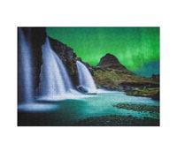 38x26cm/1000pcs Puzzles pour Adolescents Iceland Northern Lights Puzzles pour Adultes, Jouets À Monter Soi-même, Décoration Parfaite, Cadeaux d'anniversaire Uniques 38x26cm/1000pcs