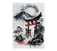 38x26cm/1000pcs Puzzles pour Adolescents Japanese Abstarct Ink Puzzle Anti-Stress - Décoration Idéale pour Un Anniversaire Ou Noël 38x26cm/1000pcs