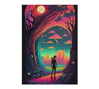 38x26cm/1000pcs Puzzles pour Adolescents Journey Through Vibrant Landscapes Puzzles pour Adultes Jeux De Détente Découpe De Précision Interaction Parent-Enfant 38x26cm/1000pcs
