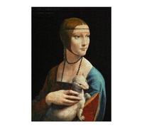 38x26cm/1000pcs Puzzles pour Adolescents Lady with an Ermine Puzzle Anti-Stress - Décoration Idéale pour Un Anniversaire Ou Noël 38x26cm/1000pcs