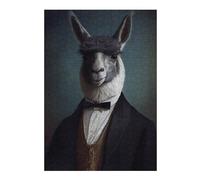 38x26cm/1000pcs Puzzles pour Adolescents Llama in Formal Attire Puzzle pour Adultes - Jeu Manuel - Décoration Parfaite - Difficile Et Stimulant 38x26cm/1000pcs