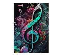 38x26cm/1000pcs Puzzles pour Adolescents Musical Symphony Puzzles pour Adultes Jeux De Détente Cadeau d'anniversaire Cadeaux Uniques pour Un Anniversaire Et Noël 38x26cm/1000pcs