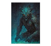 38x26cm/1000pcs Puzzles pour Adolescents Neon Leviathan Puzzle Anti-Stress - Décoration Idéale pour Un Anniversaire Ou Noël 38x26cm/1000pcs