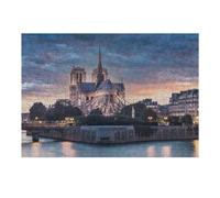 38x26cm/1000pcs Puzzles pour Adolescents Notre Dame De Paris Jeu De Puzzle Et De Réflexion, Cadeaux pour Femmes, À Offrir À Toute La Famille 38x26cm/1000pcs