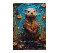 38x26cm/1000pcs Puzzles pour Adolescents Otter Colorful Puzzles pour Adultes - Jeu De Réflexion - Décoration Intérieure - Difficile Et Stimulant 38x26cm/1000pcs