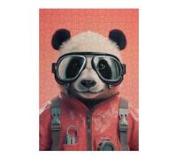 38x26cm/1000pcs Puzzles pour Adolescents Panda Funny Skydiver Puzzle pour Adultes, Jeu De Réflexion, Cadeau pour Femmes, Défi Éducatif 38x26cm/1000pcs