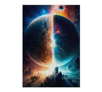 38x26cm/1000pcs Puzzles pour Adolescents Parallel Worlds Puzzle pour Adultes - Jeu De Réflexion - Anti-Stress - Stimule Le Cerveau
