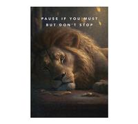 38x26cm/1000pcs Puzzles pour Adolescents Pause If You Must Puzzles pour Adultes Jeu Manuel Défi Difficile Aidez Votre Cerveau À Faire Travailler 38x26cm/1000pcs