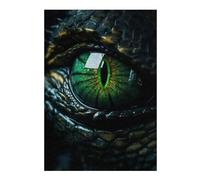 38x26cm/1000pcs Puzzles pour Adolescents Poison Dragons Green Eye Puzzle Anti-Stress - Décoration Idéale pour Un Anniversaire Ou Noël 38x26cm/1000pcs