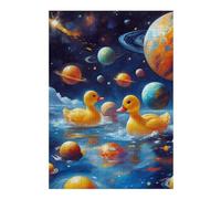 38x26cm/1000pcs Puzzles pour Adolescents Rubber Ducks on Space Puzzles pour Adultes - Jeu De Réflexion - Décoration Intérieure - Difficile Et Stimulant 38x26cm/1000pcs