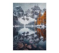 38x26cm/1000pcs Puzzles pour Adolescents Snowy Mountain Reflection Puzzles pour Adultes : Analyse Et Logique du Jeu Pratique pour Anniversaire, Noël 38x26cm/1000pcs