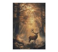 38x26cm/1000pcs Puzzles pour Adolescents Stags Dawn Mystique Puzzles pour Adultes : Analyse Et Logique du Jeu Pratique pour Anniversaire, Noël 38x26cm/1000pcs