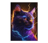 38x26cm/1000pcs Puzzles pour Adolescents Star Cat Puzzle pour Adultes - Jeu De Réflexion - Anti-Stress - Stimule Le Cerveau