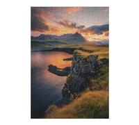 38x26cm/1000pcs Puzzles pour Adolescents Sunset Glow at Snfellsnes Puzzle Anti-Stress - Décoration Idéale pour Un Anniversaire Ou Noël 38x26cm/1000pcs