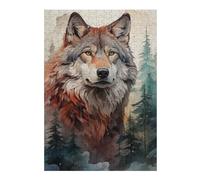 38x26cm/1000pcs Puzzles pour Adolescents The Wolf and The Wild Puzzle pour Adultes - Jeu De Réflexion - Anti-Stress - Stimule Le Cerveau