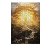 38x26cm/1000pcs Puzzles pour Adolescents Tree of Eternal Light Casse-têtes pour Adolescents - Jeu De Réflexion - Cadeau d'anniversaire - Activités Amusantes À La Maison 38x26cm/1000pcs