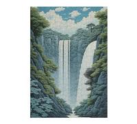 38x26cm/1000pcs Puzzles pour Adolescents Waterfall Japan Painting Puzzle pour Adultes - Jeu Manuel - Décoration Parfaite - Difficile Et Stimulant 38x26cm/1000pcs