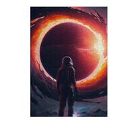 38x26cm/1000pcs Puzzles pour Adultes Astronaut in Front of Black Hole Jeux De Puzzle Relaxants Course De Vitesse Manuelle Cadeaux Uniques pour Anniversaire Et Noël 38x26cm/1000pcs