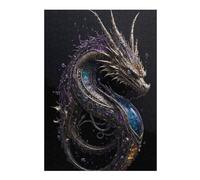 38x26cm/1000pcs Puzzles pour Adultes - Cadeaux Water Steampunk Dragon Puzzles pour Adultes - Jeux Relaxants - Une Œuvre d'art - Cadeaux pour Les Amis Et La Famille 38x26cm/1000pcs