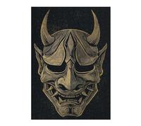 38x26cm/1000pcs Puzzles pour Adultes Detailed Oni Mask Illustration Puzzles pour Adolescents Jouets À Faire Soi-même Découpe De Précision Interaction Parent-Enfant 38x26cm/1000pcs