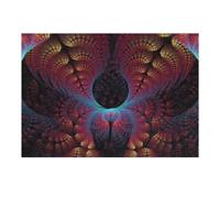 38x26cm/1000pcs Puzzles pour Adultes Fractal Art A Visual Symphony of Patterns Puzzle pour Adultes - Jeux De Détente - Course De Vitesse Manuelle - Difficile Et Stimulant 38x26cm/1000pcs