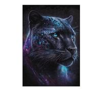 38x26cm/1000pcs Puzzles pour Adultes Galactic Leopard Art Print Jeu De Réflexion Puzzle, Passe-Temps Idéal pour Les Vacances À La Maison, Cadeaux d'anniversaire Et De Noël Uniques 38x26cm/1000pcs