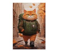 38x26cm/1000pcs Puzzles pour Adultes Grumpy Cat Backpack Puzzles pour Adultes Jeu De Réflexion Course De Vitesse Manuelle Défi Éducatif 38x26cm/1000pcs