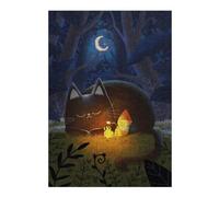 38x26cm/1000pcs Puzzles pour Adultes Marshmallow at The Fire Puzzles pour Adultes À Monter Soi-même - Jouets De Précision - Cadeaux Uniques pour Un Anniversaire Ou Noël 38x26cm/1000pcs