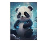 38x26cm/1000pcs Puzzles pour Adultes Panda in Winter Wonderland Puzzle - Jeu Manuel - Décoration Murale - Cadeaux Uniques pour Anniversaire Et Noël 38x26cm/1000pcs