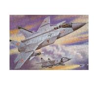 38x26cm/1000pcs Puzzles pour Adultes Russian MiG31 Jet War Jeu De Réflexion Puzzle, Passe-Temps Idéal pour Les Vacances À La Maison, Cadeaux d'anniversaire Et De Noël Uniques 38x26cm/1000pcs