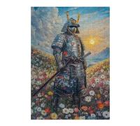 38x26cm/1000pcs Puzzles pour Adultes Samurai in Flower Field Puzzles pour Adultes, Jouet, Décoration Murale, Interaction Parent-Enfant 38x26cm/1000pcs