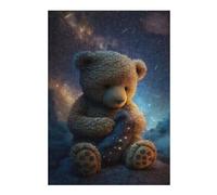38x26cm/1000pcs Puzzles pour Adultes Teddy Bear in Space -1 Jeux De Puzzle Relaxants Course De Vitesse Manuelle Cadeaux Uniques pour Anniversaire Et Noël 38x26cm/1000pcs