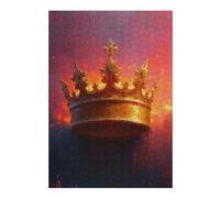 38x26cm/1000pcs Puzzles pour Adultes The Royal Crown Puzzle pour Adultes Jeu Manuel Une Œuvre d'art Cadeaux Uniques pour Anniversaire Et Noël 38x26cm/1000pcs