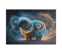 38x26cm/1000pcs Puzzles pour Adultes Whimsical Cosmic Sheep Artistic Fusion Puzzles pour Adolescents Jeux Relaxants Anti-Stress Difficiles Et Stimulants 38x26cm/1000pcs