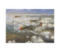 38x26cm/1000pcs Puzzles pour Adultes World War 2 Jet Germany Puzzles pour Adultes Jeu De Réflexion Course De Vitesse Manuelle Défi Éducatif 38x26cm/1000pcs