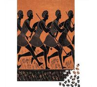 38x26cm/1000pcs Style Grec à Figures Noires Jigsaw Sport de Hockey Puzzles À Faire Soi-même pour Adultes