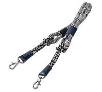 39.37" Sangle de Sac en Corde Bandoulière de Remplacement élégante pour Sacs à Main, fourre-Tout Fermoir en Argent Noir-Bleu foncé