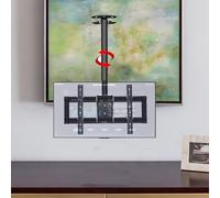 39-85in TV Support De Téléviseur Au Plafond Télescopique À Hauteur Réglable, Support De Plafond pour Téléviseur, Convient Aux Téléviseurs À LCD De 37 À 85 Pouces