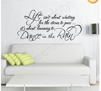 39,9 x 80 cm Life ISN'T About Waiting For The Storm To Pass Poster Motivation Inscription Citation