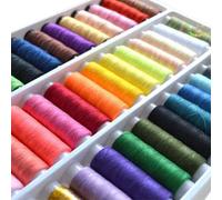 39 Bobines De Fil À Coudre 200 Yards, En Polyester Doux, Couleurs Assorties, Broderie Pour Machine, Patch, Kit De Couture, Bricolage Mniu90