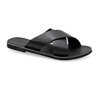39 noir Emmanuela Sandals Greq en cuir, boucles réglables à la main de haute qualité, chaussures d'été, sandales de brassard à cheville, léopard, peau de poney, serpent, imprimé animal