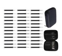 39 outils extracteur de goupilles en acier inoxydable | Kit complet de 39 pièces, extracteur simple et double broches, outils de boîtier, s'adapte à la plupart des terminaux