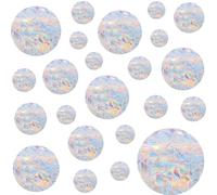 39 Pièces Suncatcher Sticker, Anti Collision Arc-en-Ciel Fenêtre, Rainbow Prism Autocollant en Verre, Non Adhésifs en Vinyle Réutilisables Effet Arc-en-Ciel